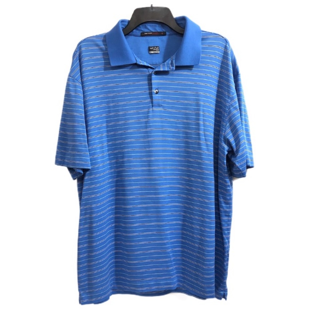 Tiger Woods Collection Nike Dry Fit Blue Polo